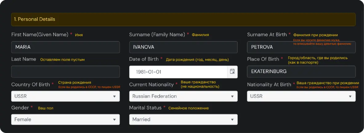 Applicant Details — обзор
